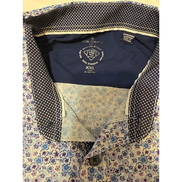 Con.Struct Men's XXL Slim Fit 4 Way Stretch Long Sleeve Button Down - Picture 2 of 5